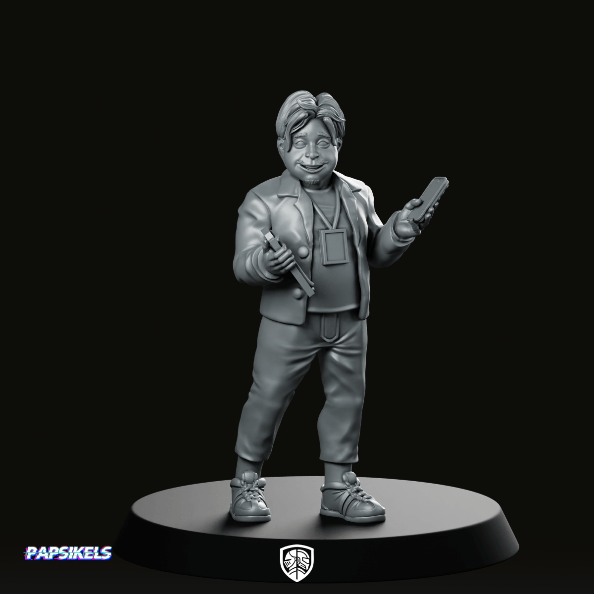 Idol Demon Hunter Manager 2 Miniature Cyberpunk - Papsikels Miniatures - We Print Miniatures