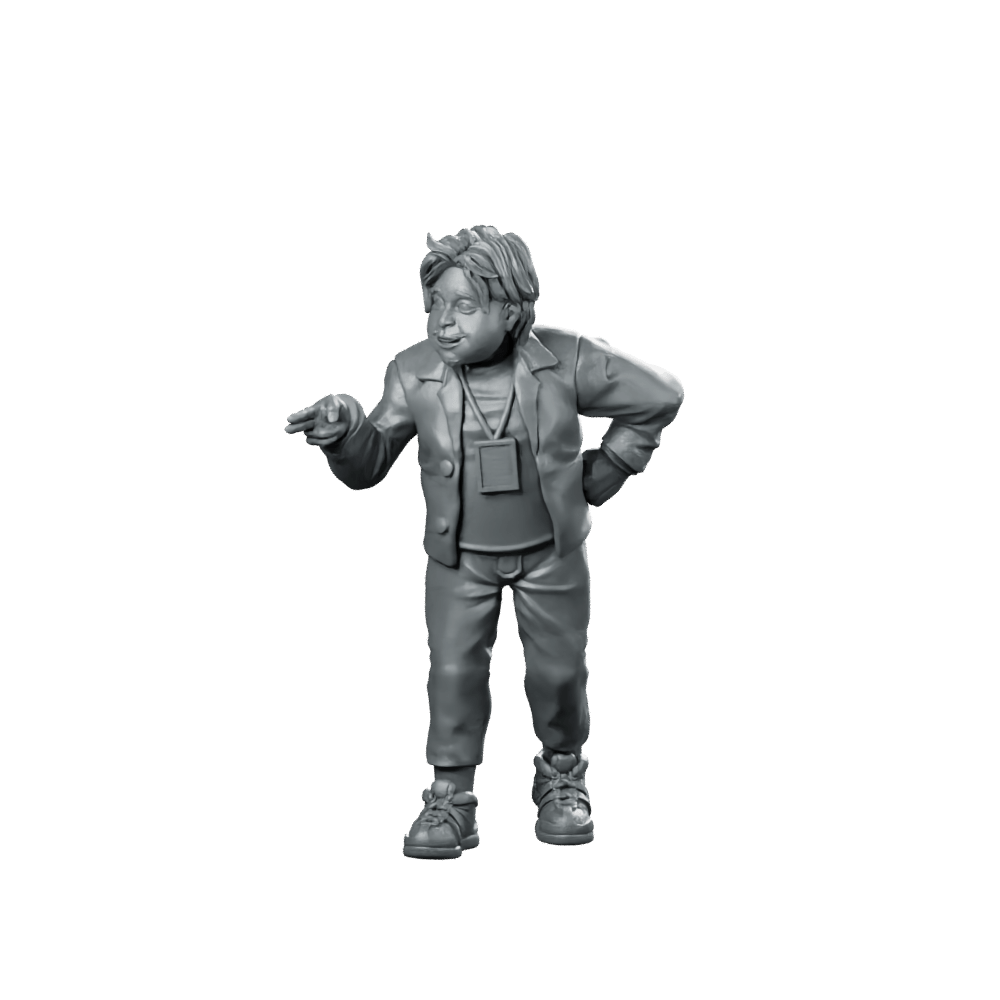 Idol Demon Hunter Manager 3 Miniature Commanding Sci - fi - Papsikels Miniatures - We Print Miniatures