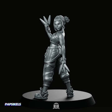 Idol Demon Hunter Zoey Miniature Sci-Fi Cyberpunk Resin