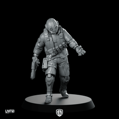 Ike Deadmeter Rowe v1 Miniature Cyberpunk Operative - Unit9 - We Print Miniatures