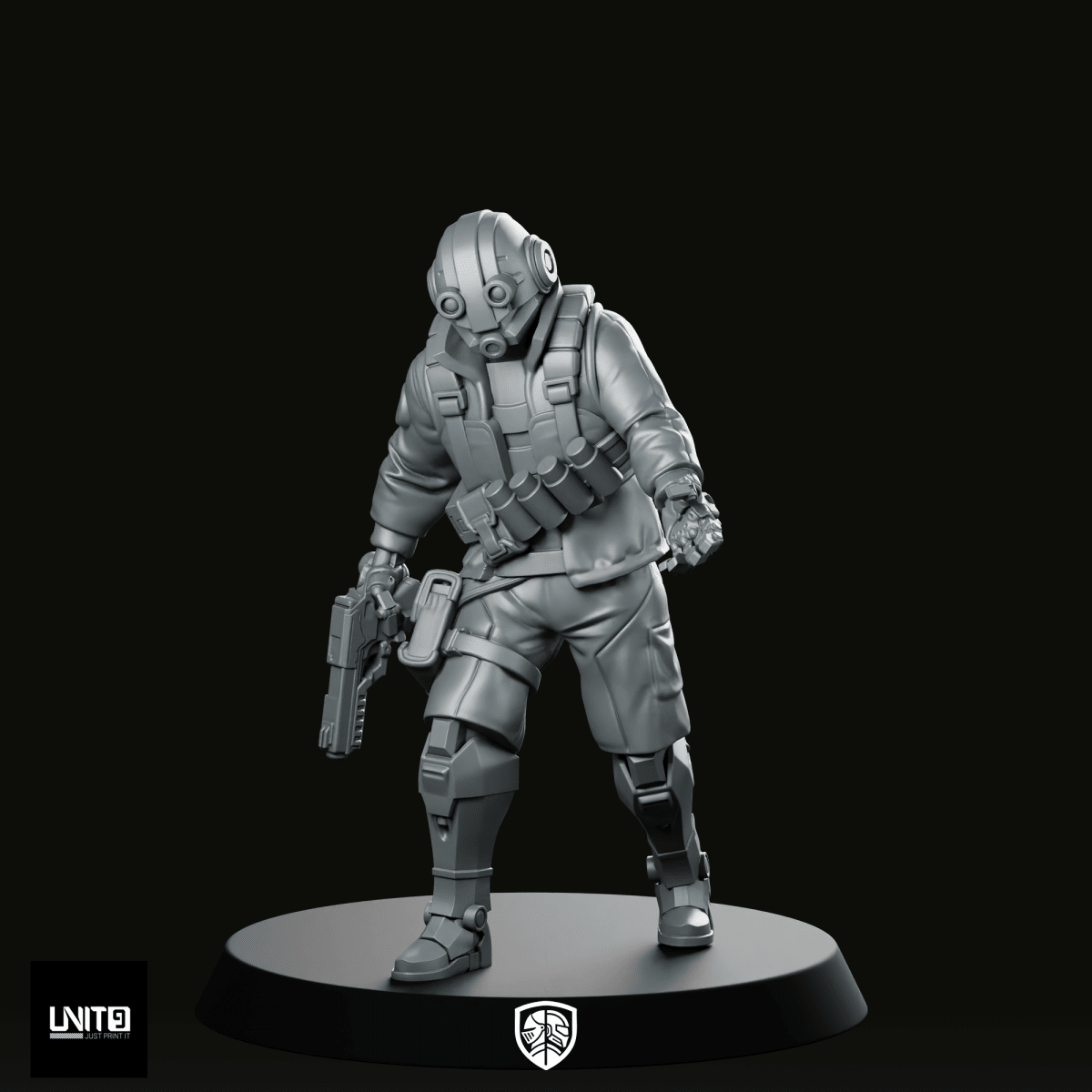 Ike Deadmeter Rowe v1 Miniature - Unit9 - We Print Miniatures