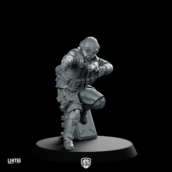 Ike Deadmeter Rowe v2 Miniature Cyberpunk Operative