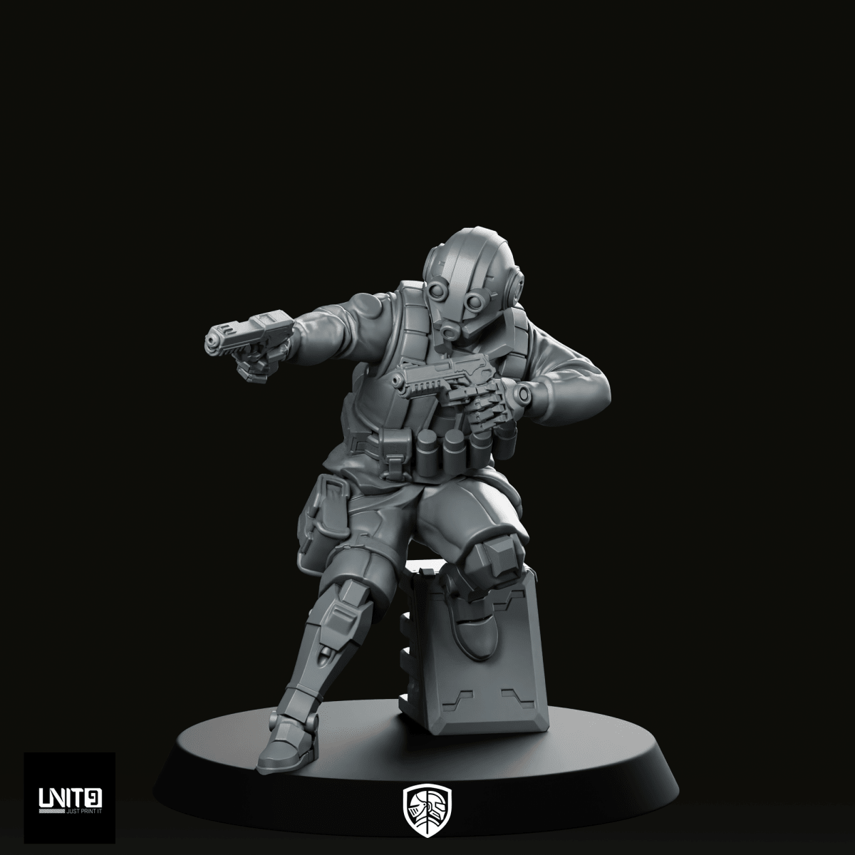 Ike Deadmeter Rowe v2 Miniature - Unit9 - We Print Miniatures