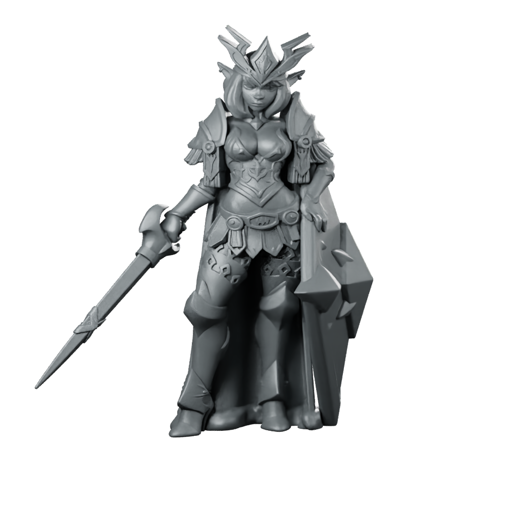 Iletia Valkyrie Knight Miniature Miniature 360 Spin 01