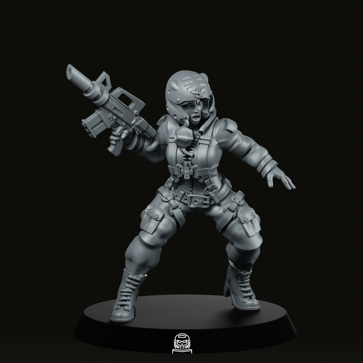 Imperial Pilot 1 Miniature - Across The Realms - We Print Miniatures
