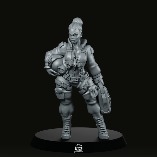 Imperial Pilot 2 Miniature - Across The Realms - We Print Miniatures