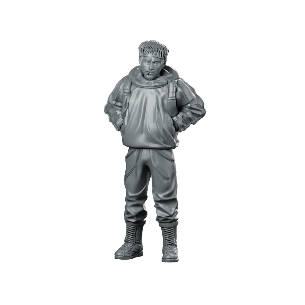 Impulsive Miner Miniature Sci-Fi Treasure Hunter Resin Miniature 360 Spin 01