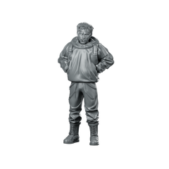 Impulsive Miner Miniature Sci-Fi Treasure Hunter Resin Miniature 360 Spin 01