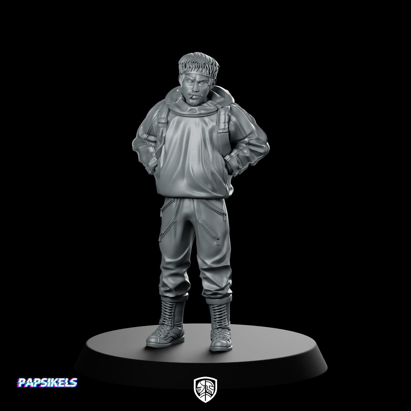 Impulsive Miner Miniature Sci-Fi Treasure Hunter Resin