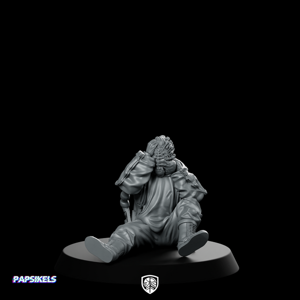 Impulsive Miner Victim Miniature Sci-Fi Casualty Diorama
