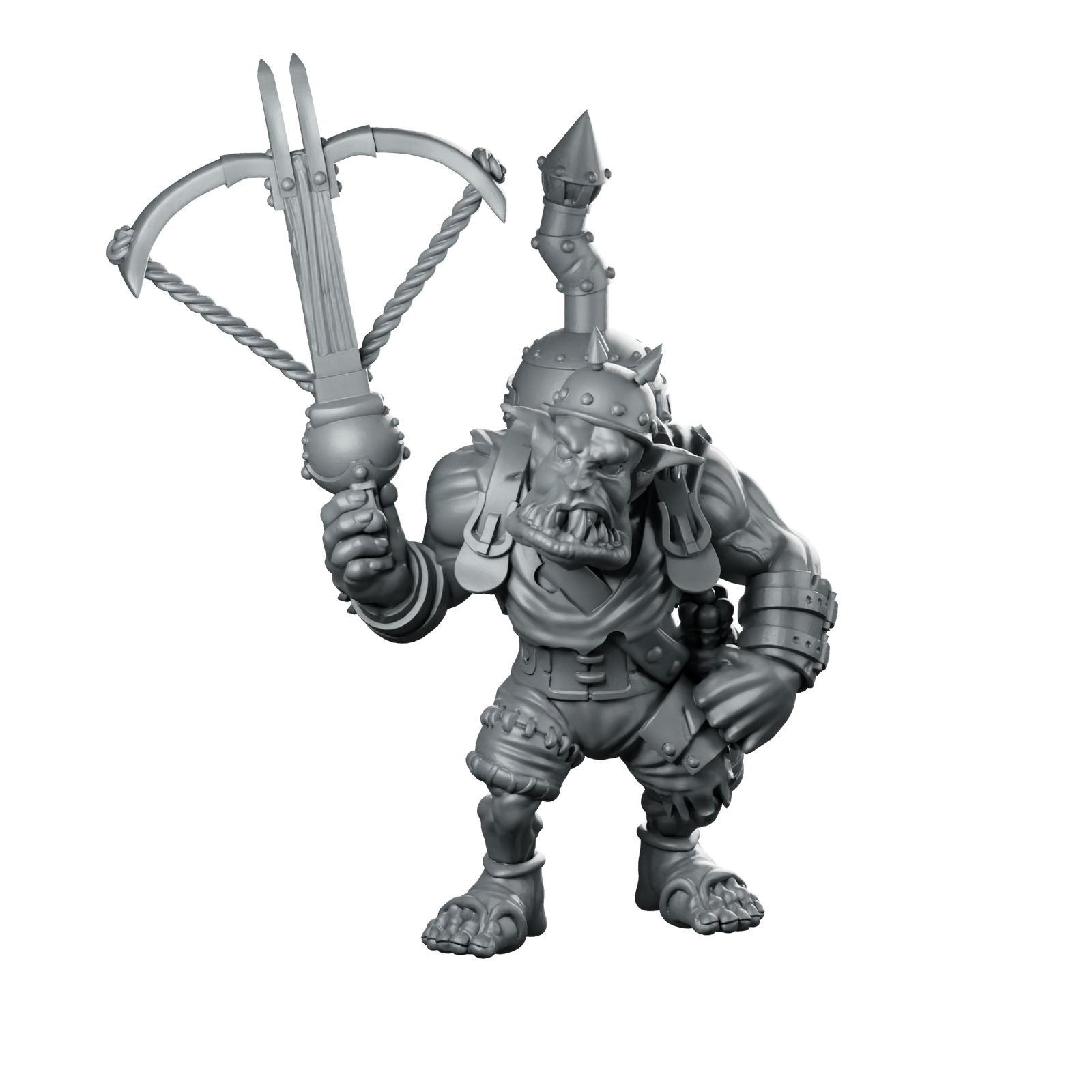 Incendiary Orc 1 Miniature Orc Crossbowman Miniature 360 Spin 01