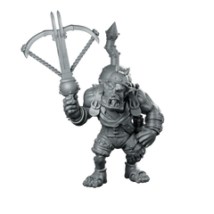 Incendiary Orc 1 Miniature Orc Crossbowman Miniature 360 Spin 01