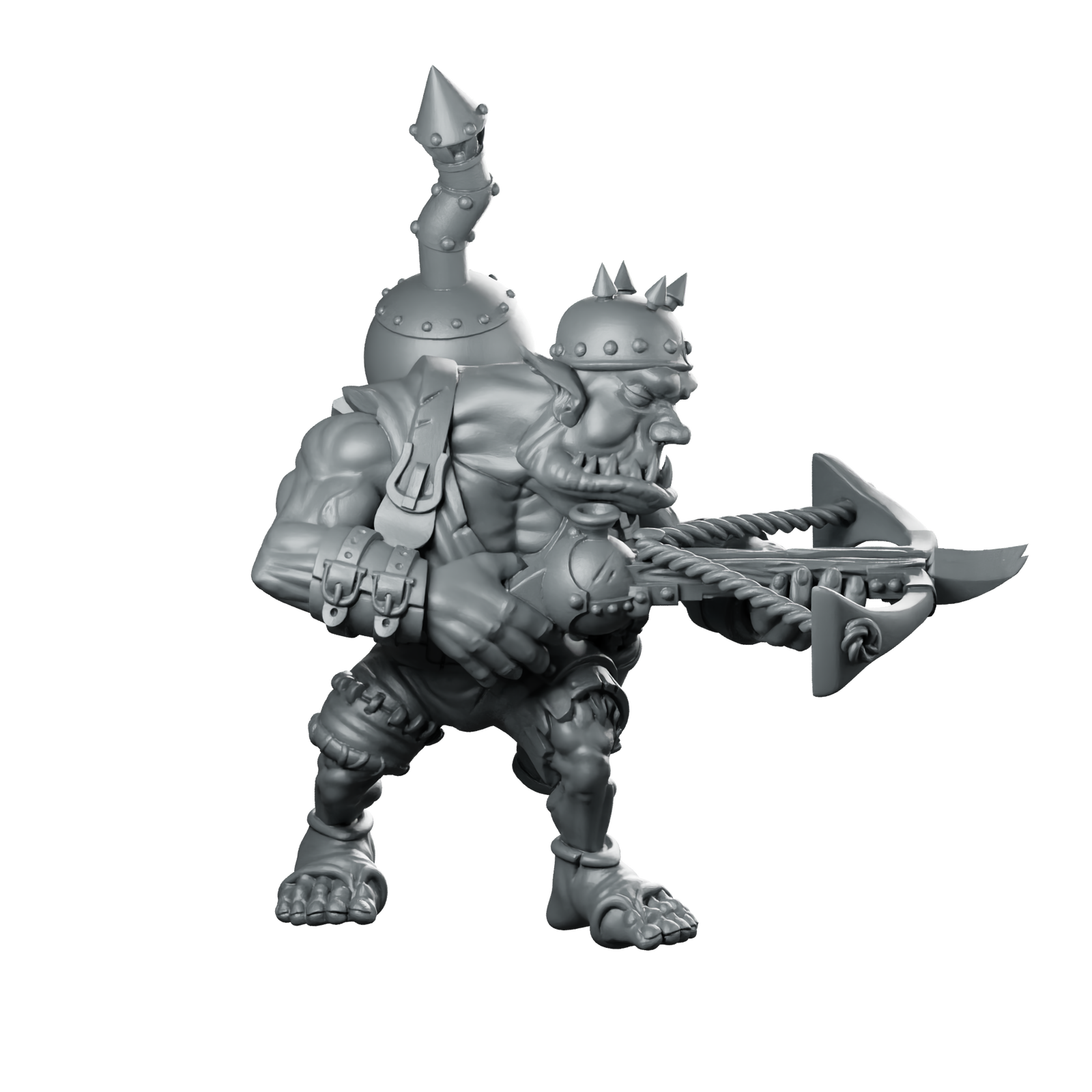 Incendiary Orc 2 Miniature Orc Crossbowman Miniature 360 Spin 01