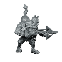 Incendiary Orc 2 Miniature Orc Crossbowman Miniature 360 Spin 01