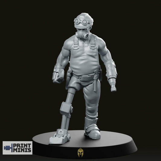 Industrial Worker 1 Miniature - PrintMinis - We Print Miniatures