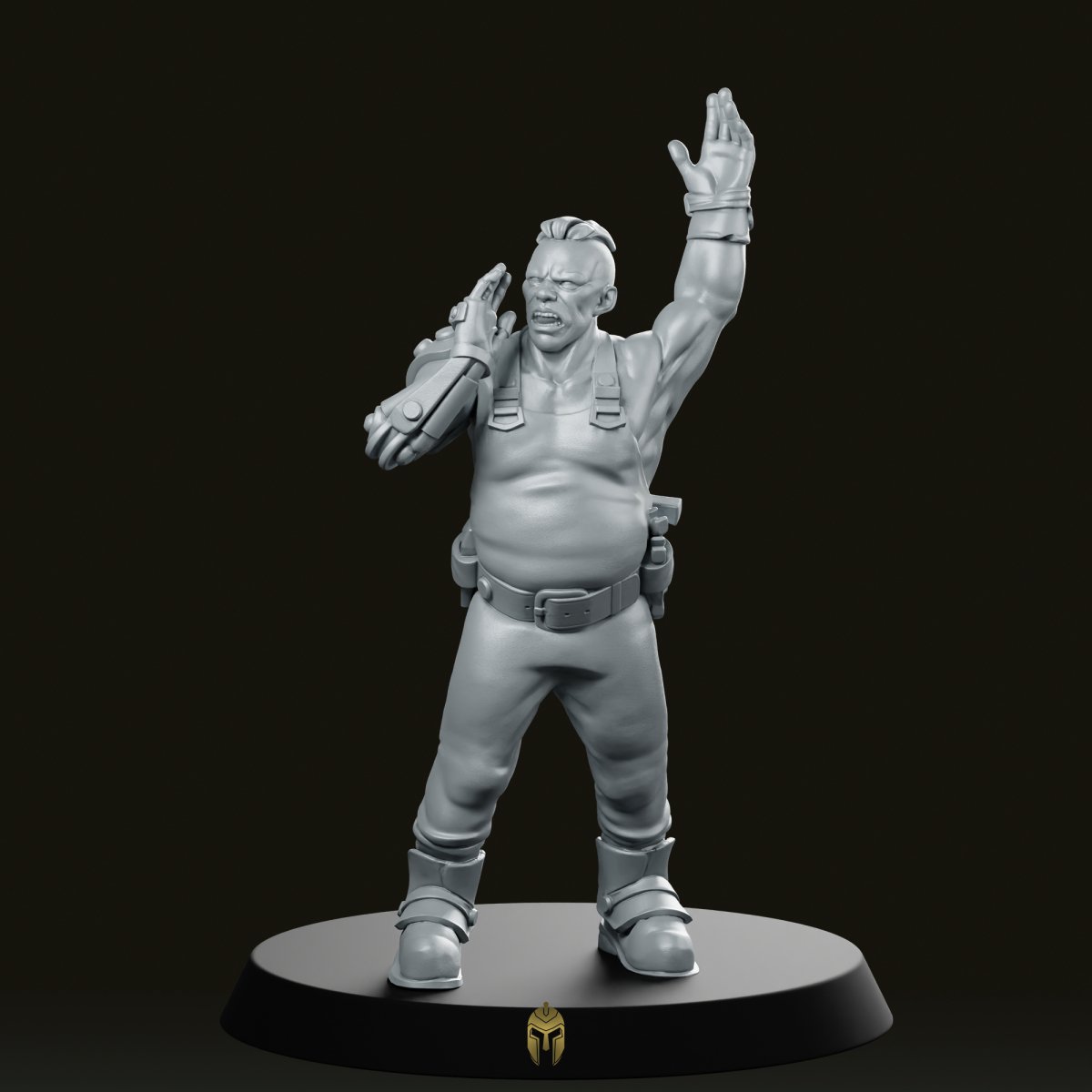 Industrial Worker 3 Miniature - PrintMinis - We Print Miniatures