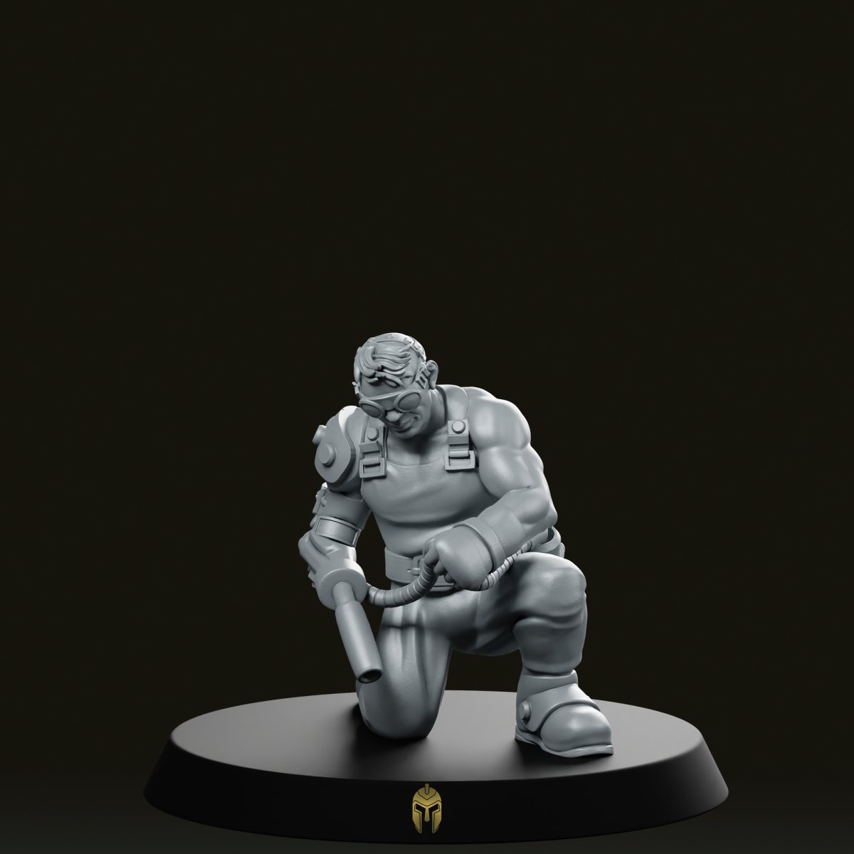 Industrial Worker 4 Miniature - PrintMinis - We Print Miniatures