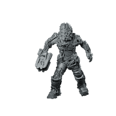 Infested Colonial Space Combat Engineer 1 Miniature Biohazard - Papsikels Miniatures - We Print Miniatures