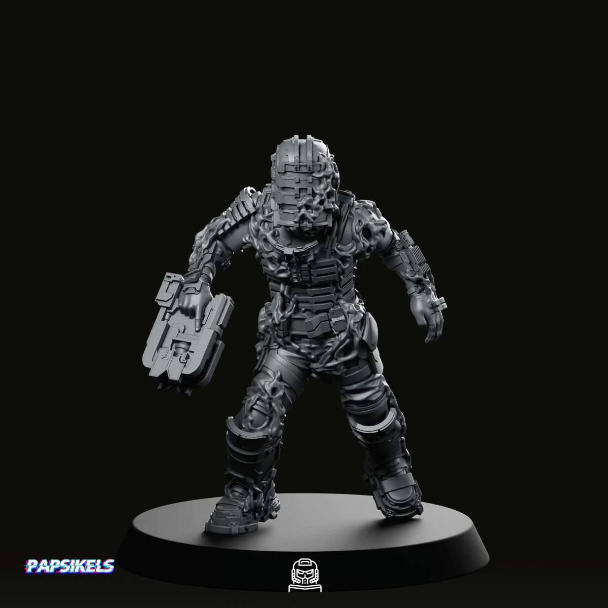 Infested Colonial Space Combat Engineer 1 Miniature - Papsikels Miniatures - We Print Miniatures