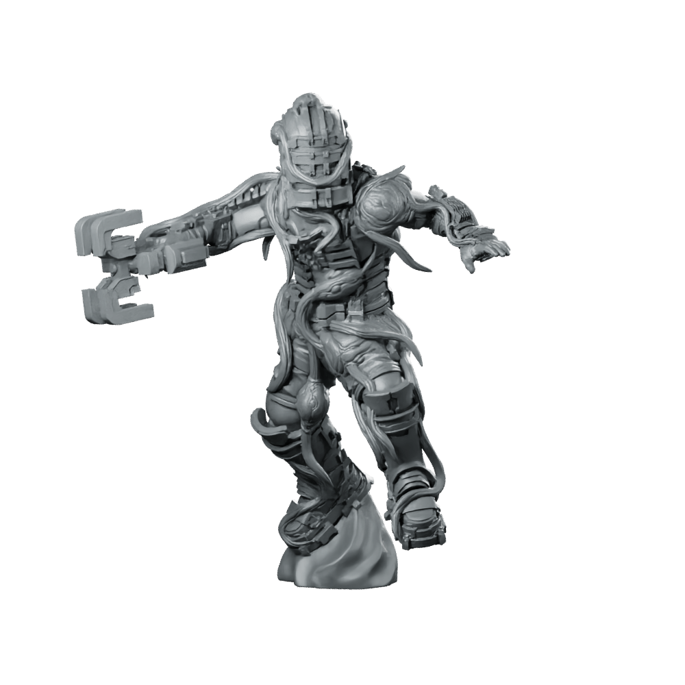 Infested Colonial Space Combat Engineer 4 Miniature Resin - Papsikels Miniatures - We Print Miniatures
