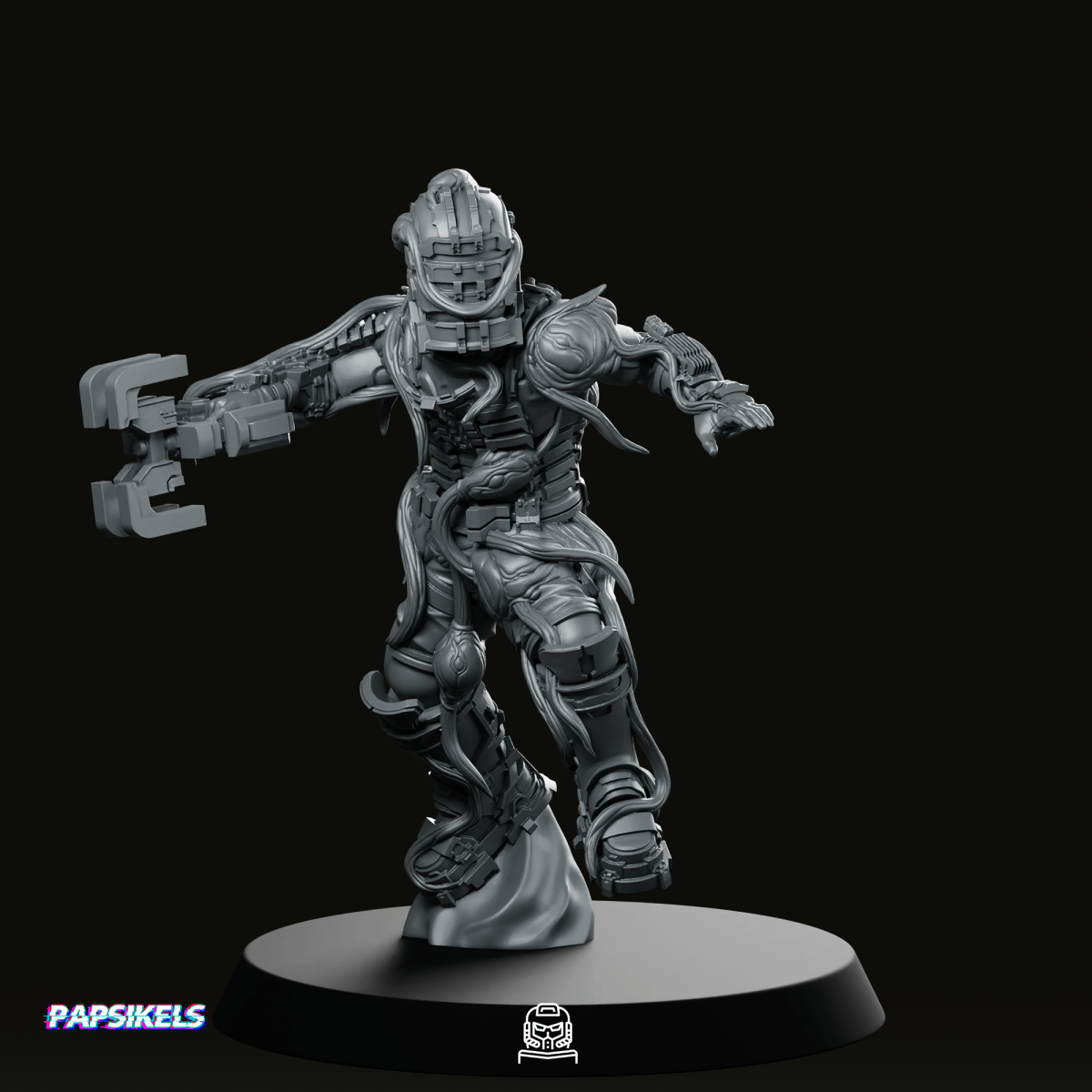 Infested Colonial Space Combat Engineer 4 Miniature - Papsikels Miniatures - We Print Miniatures