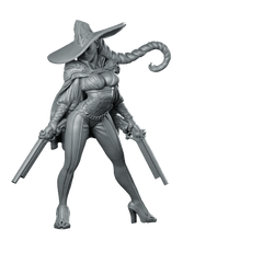 Inna Witch Hunter Miniature Dual Pistols Heroine - RN Estudio - We Print Miniatures