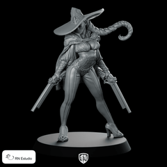 Inna Witch Hunter Miniature Dual Pistols Heroine - RN Estudio - We Print Miniatures