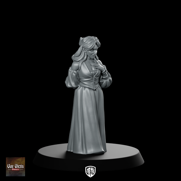 Innocent Lady Fantasy Miniature Noble Townsfolk NPC