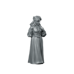 Innocent Lady Fantasy Miniature Noble Townsfolk NPC Miniature 360 Spin 01