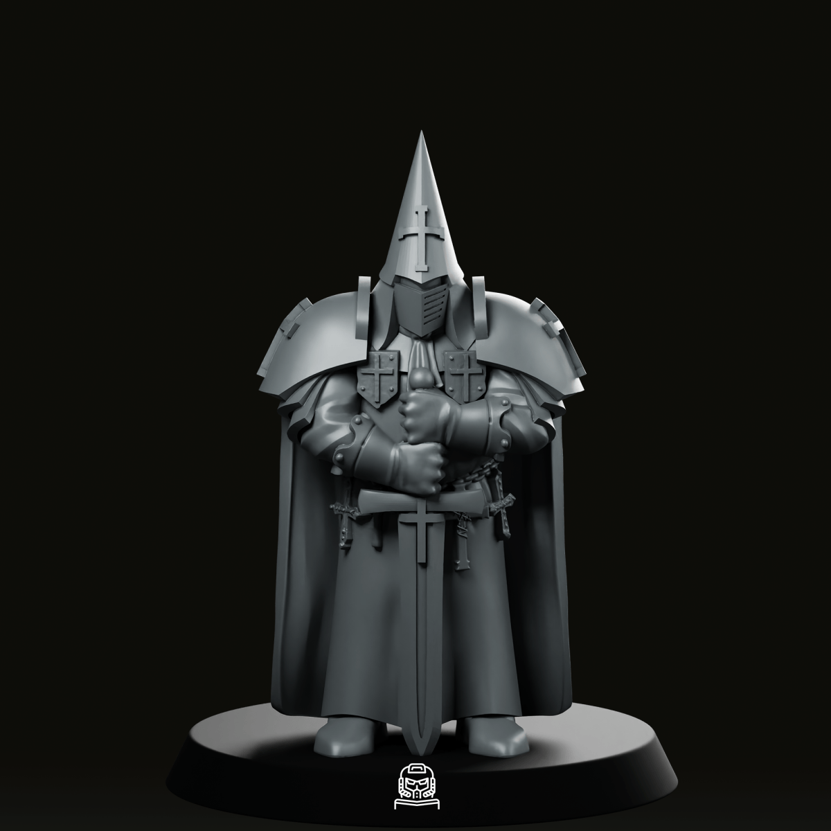 Inquisitor With Sword Trench Crusade Miniature - Onmioji - We Print Miniatures