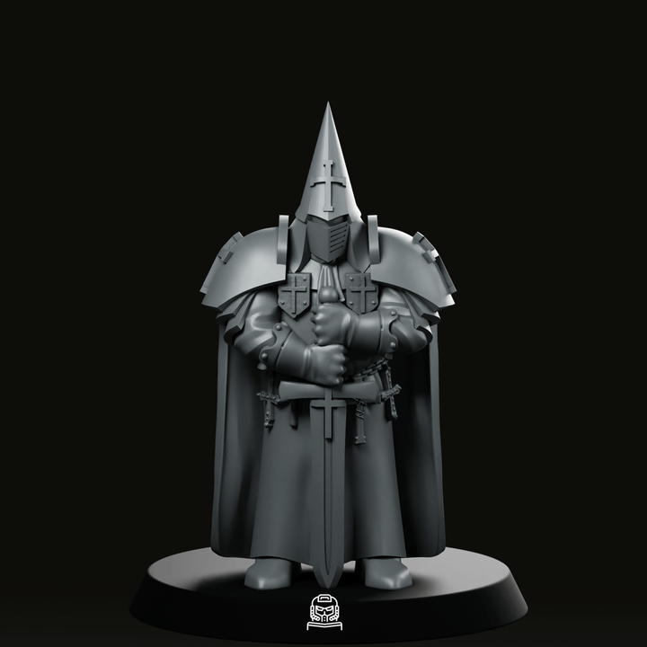Figurine Soldat de tranchée Inquisiteur à l'épée, zélote en armure