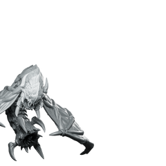 Insectoid Alien Evolved Screamer 4 Alien Xenomorph Miniature 360 Spin 01