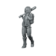 Iona Shard Drayke 01 Cyberpunk Miniature Leader Bat Miniature 360 Spin 01