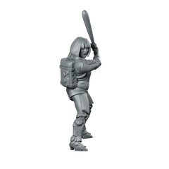 Iona Shard Drayke 02 Cyberpunk Miniature Bat-Wielding Miniature 360 Spin 01