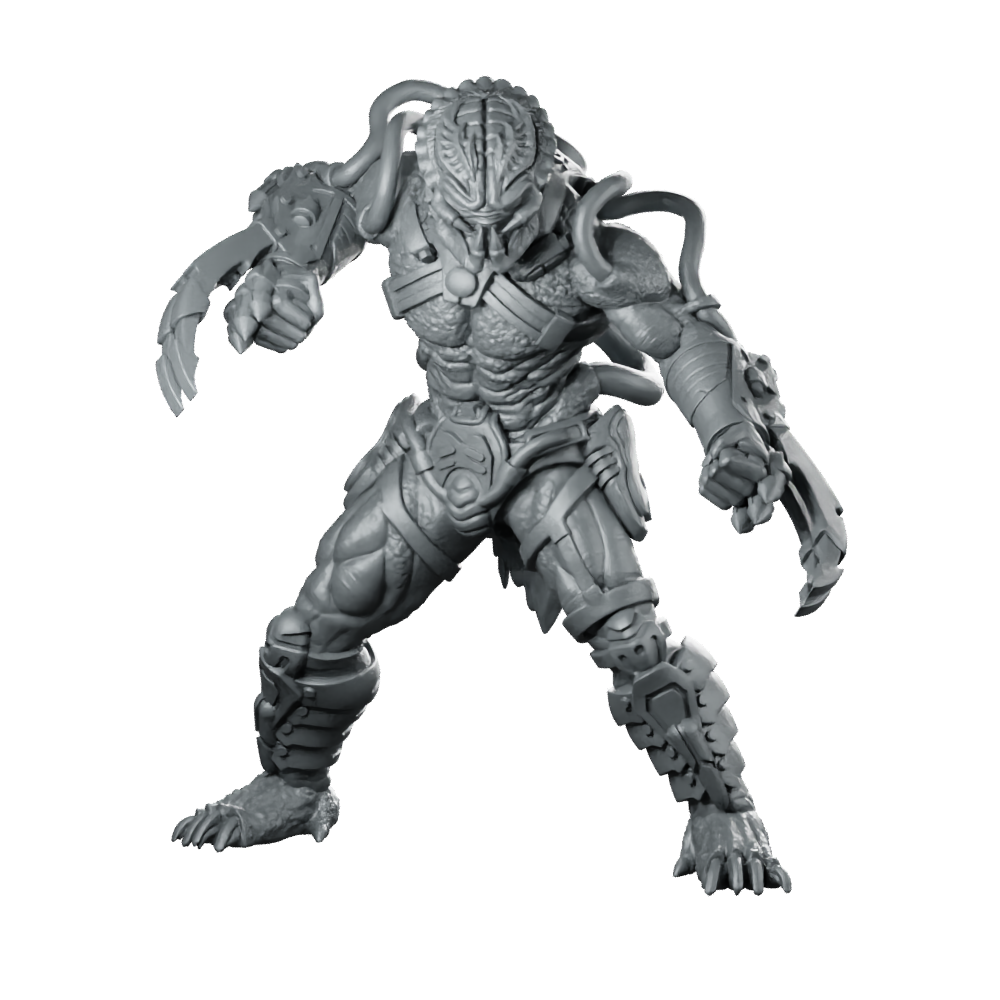 Iron Blood Clan Skull Basher Miniature Sci-Fi Horror Miniature 360 Spin 01