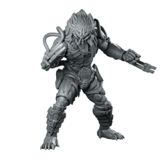 Iron Blood Clan Skull Cracker Miniature Alien Hunter Miniature 360 Spin 01