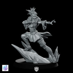 Isolde Ice Surfing Miniature Frost Sorceress Villain