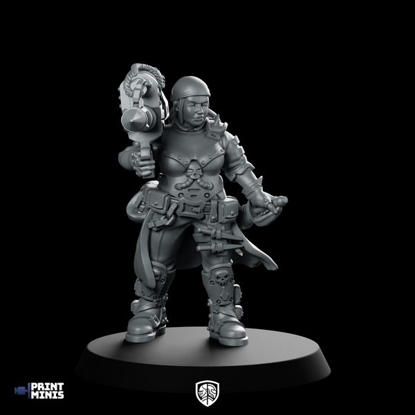 Jacquette Bounty Hunter Miniature Cyberpunk Sci-Fi Female