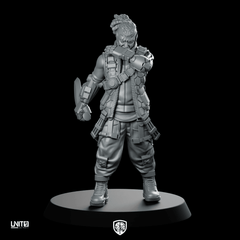 Jahmal Thompson Ghostlight 1 Miniature Cyberpunk Survivor Operative - Unit9 - We Print Miniatures