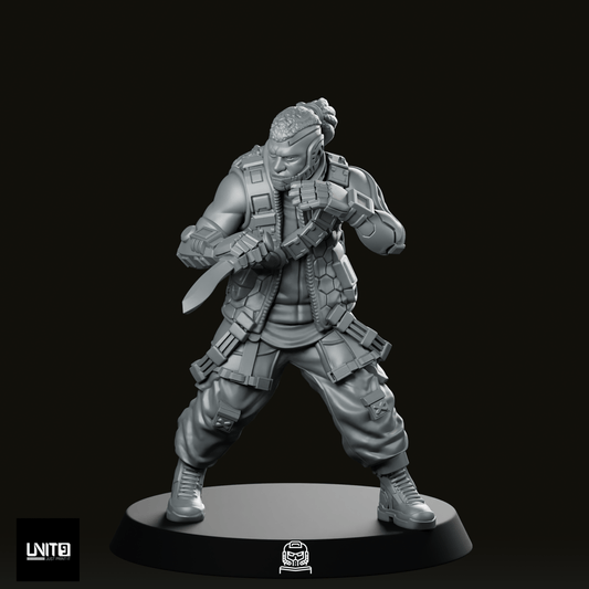 Jahmal Thompson Ghostlight 2 Miniature - Unit9 - We Print Miniatures