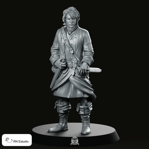 Jamie Fraser 1 Scottish Time Traveller Miniature - RN Estudio - We Print Miniatures