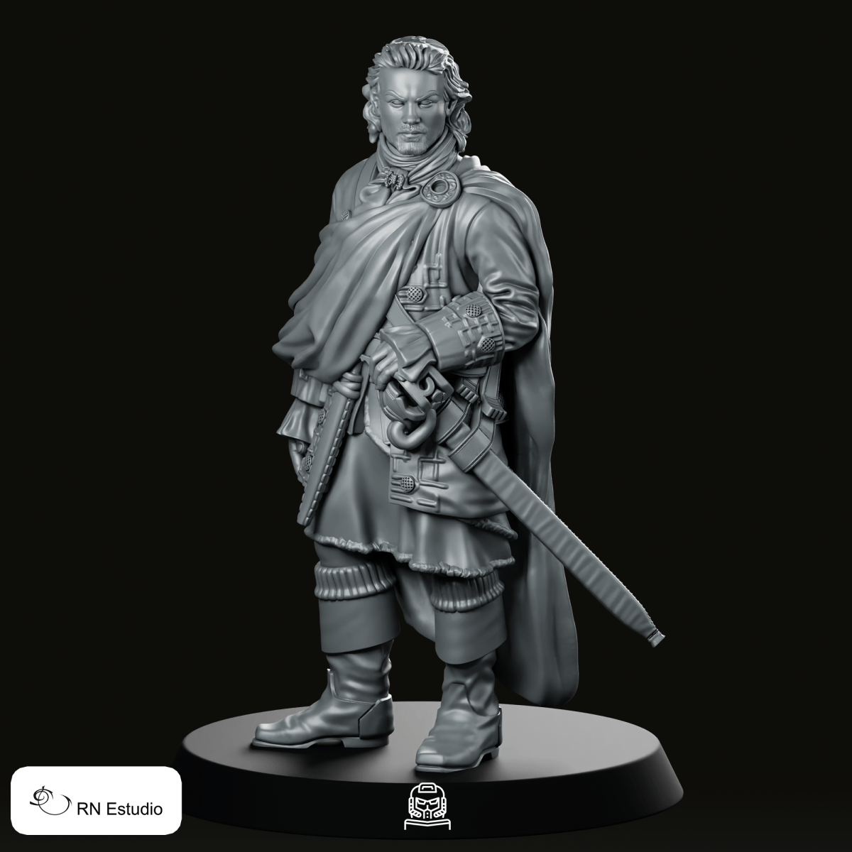 Jamie Fraser 2 Scottish Time Traveller Miniature - RN Estudio - We Print Miniatures