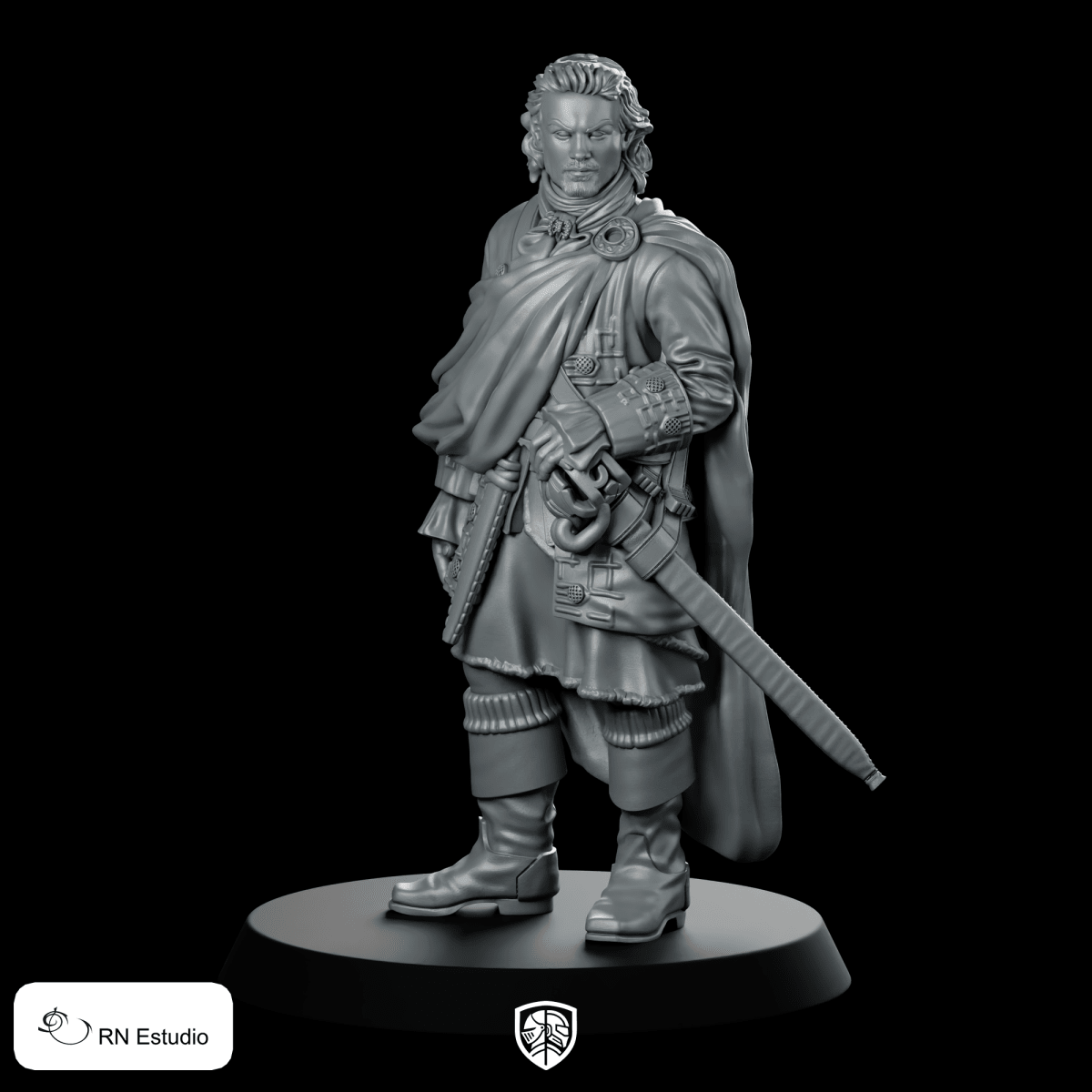 Jamie Fraser 2 Scottish Time Traveller Miniature Highland - RN Estudio - We Print Miniatures