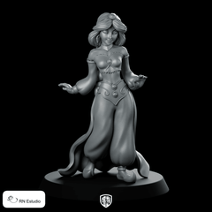 Jasmine Miniature Fantasy Dancer Performer Rogue Character - RN Estudio - We Print Miniatures