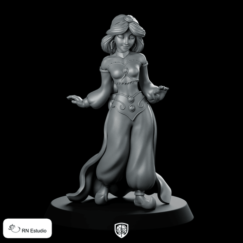 Jasmine Miniature Fantasy Dancer Performer Rogue Character - RN Estudio - We Print Miniatures
