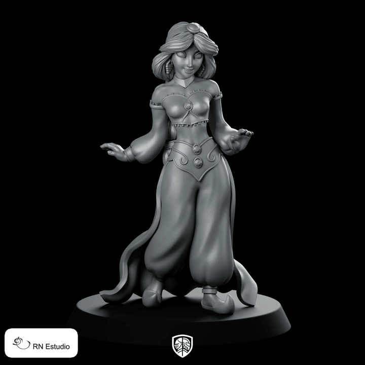 Jasmine Miniature Fantasy Dancer Performer Rogue Character