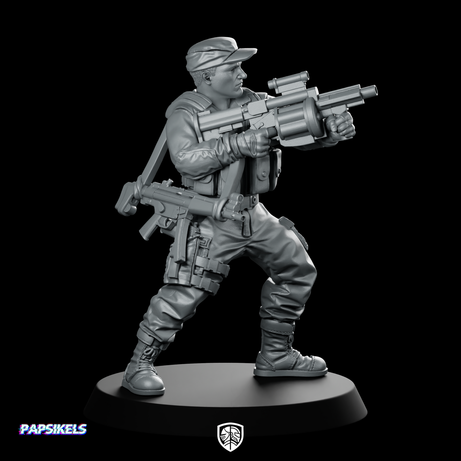 Jefry Tann Grenade Launcher Miniature Sci-Fi Soldier Hero