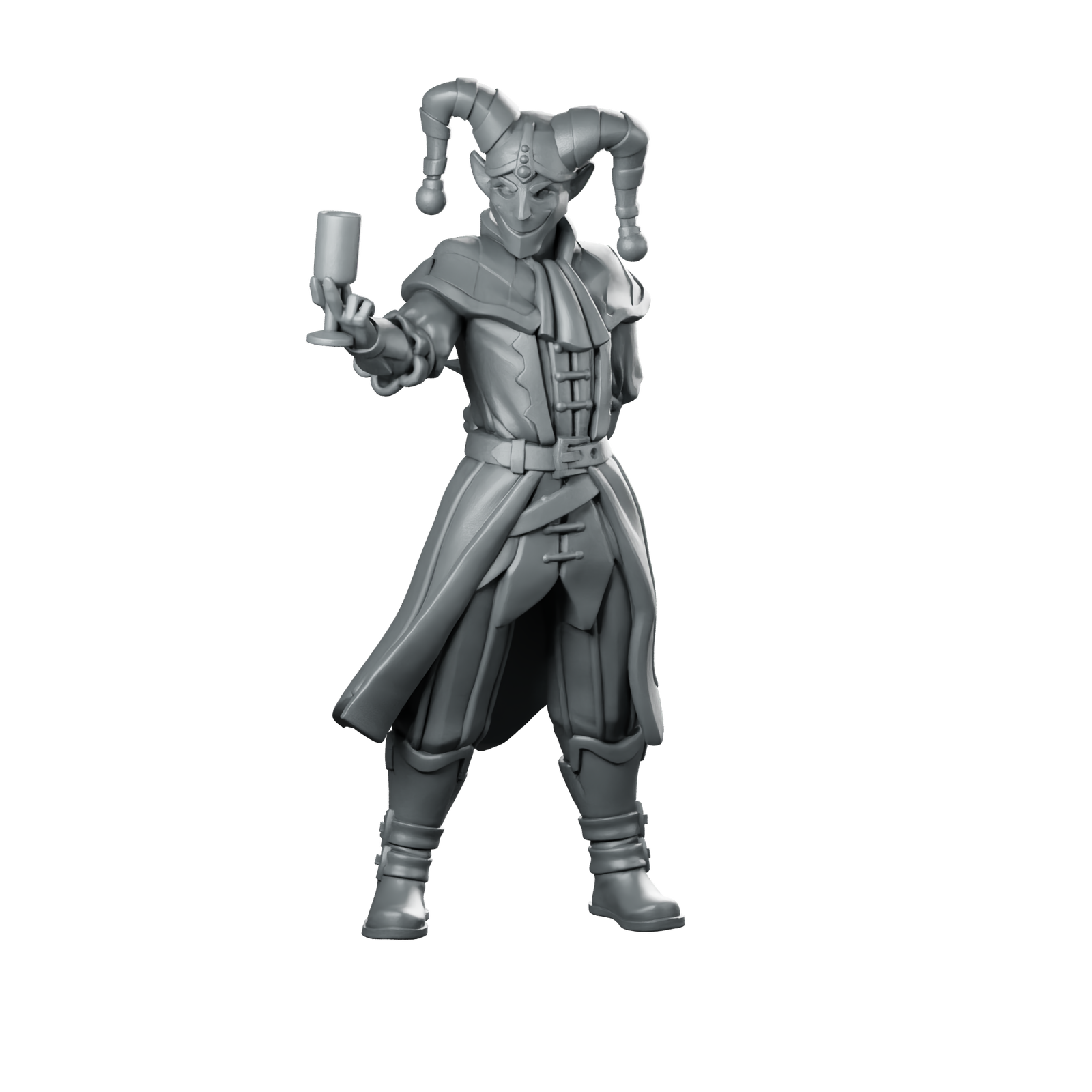 Jester01 Miniature Jester Bard Miniature 360 Spin 01