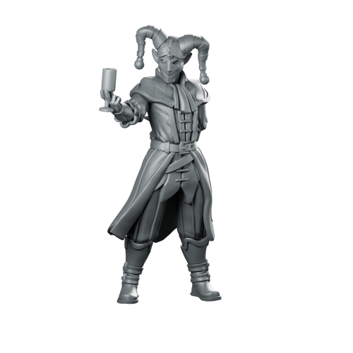 Jester01 Miniature Jester Bard Miniature 360 Spin 01