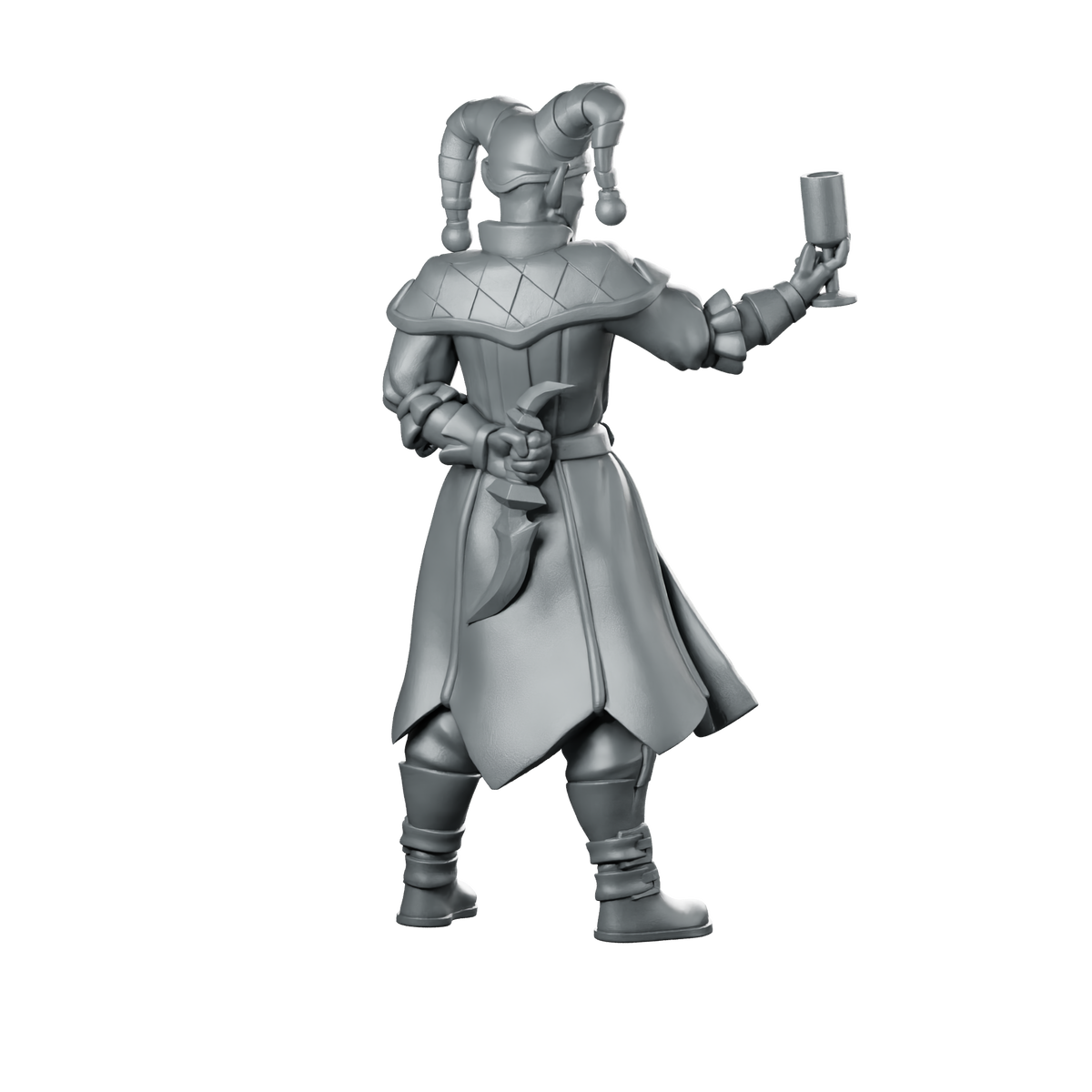 Jester01 Miniature Jester Bard Miniature 360 Spin 04